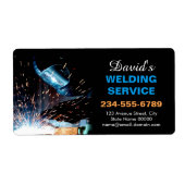 Metaallassen Fabrication Contractor Sticker Label (Voorkant)