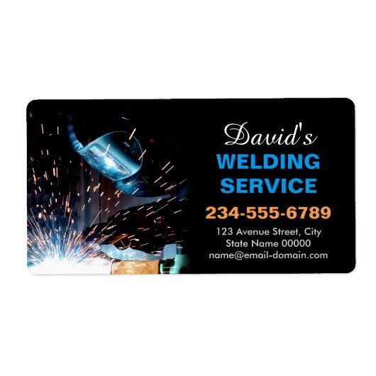 Metaallassen Fabrication Contractor Sticker Label (Voorkant)