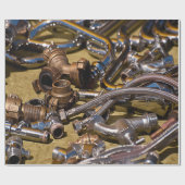 Metaalleidingen Cadeaupapier (Vlak)