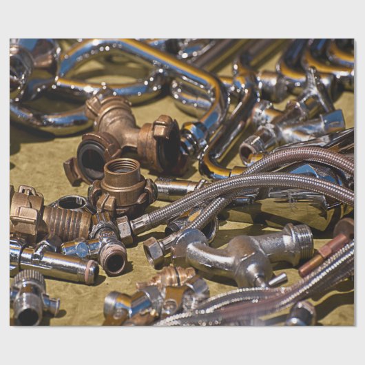 Metaalleidingen Cadeaupapier (Vlak)