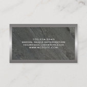 metaalleisteen visitekaartje (Achterkant)