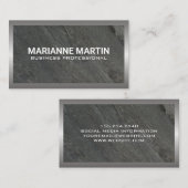 metaalleisteen visitekaartje (Voorkant / Achterkant)