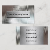 Metaallook-Visitekaartjes van klasse Visitekaartje (Voorkant / Achterkant)