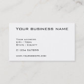 Metaalmagnolia in blauw en rood visitekaartje (Achterkant)