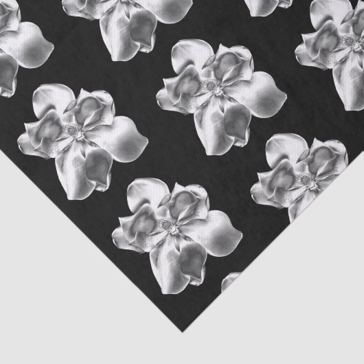 MetaalMagnoliën op tissuepapier (Detail)