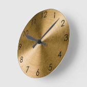 metaalmetaal van Spun Brass Ronde Klok (Hoek)