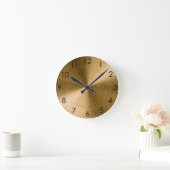 metaalmetaal van Spun Brass Ronde Klok (Huis)