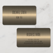 Metaalmetalen blik van metaal visitekaartje (Voorkant / Achterkant)