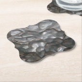 Metaalmeteriet Rock Kartonnen Onderzetters (Gekanteld)