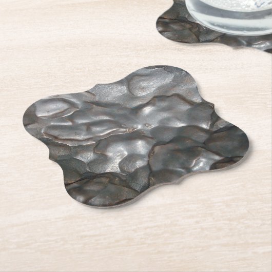 Metaalmeteriet Rock Kartonnen Onderzetters (Gekanteld)