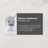 metaalmicrofoon | podcast visitekaartje (Voorkant)