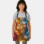 Metaalolievlek Abstract Schort (Insitu)