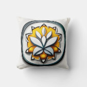 Metaalorchidee: Roze en gele extravaganza Kussen (Voorkant)