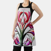 Metaalorchidee: Roze en gele extravaganza Schort (Insitu)