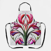 Metaalorchidee: Roze en gele extravaganza Schort (Voorkant)