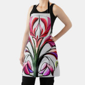 Metaalorchidee: Roze en gele extravaganza Schort (Insitu)