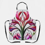 Metaalorchidee: Roze en gele extravaganza Schort (Voorkant)