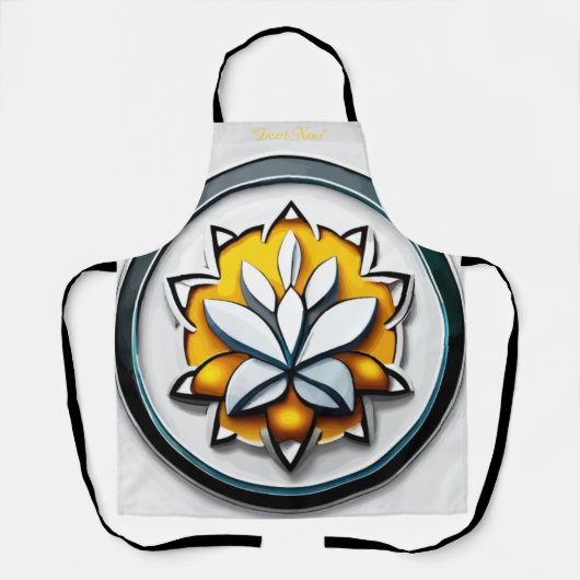 Metaalorchidee: Roze en gele extravaganza Schort (Voorkant)