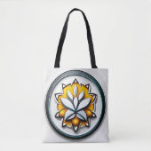 Metaalorchidee: Roze en gele extravaganza Tote Bag (Voorkant)