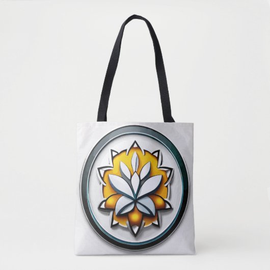 Metaalorchidee: Roze en gele extravaganza Tote Bag (Voorkant)