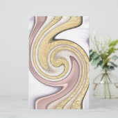 Metaalpatroon met lijm briefpapier (Staand voorkant)