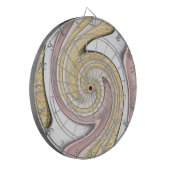 Metaalpatroon met lijm dartbord (Voorkant Links)