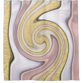 Metaalpatroon met lijm douchegordijn (Voorkant)