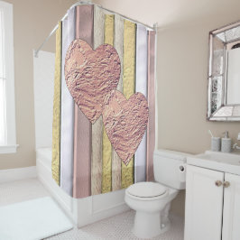 Metaalpatroon met lijm douchegordijn