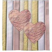 Metaalpatroon met lijm douchegordijn (Voorkant)