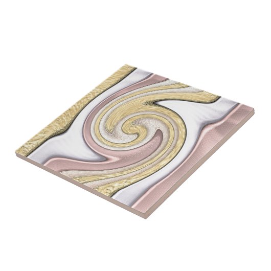 Metaalpatroon met lijm tegeltje (Zijkant)