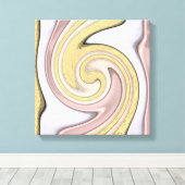 Metaalpatroon met schijn, kunst canvas afdruk (Insitu (Houten vloer))