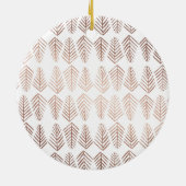 Metaalpijnbomen patroon - koper keramisch ornament (Achterkant)