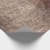 Metaalpoeder Bronze Copper Roos Gold Linen Burl Cadeaupapier (Hoek)