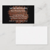 metaalrecycling en schroothoop visitekaartje (Voorkant / Achterkant)