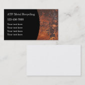 Metaalrecycling Moderne Visitekaartjes van roestvr (Voorkant / Achterkant)