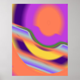 Metaalretroset vloeistofvormig vloeistofniveau D ( Poster