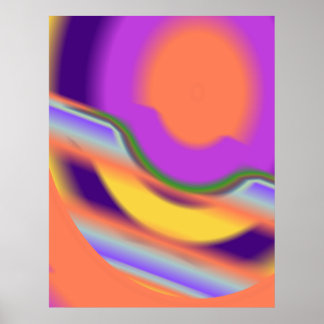 Metaalretroset vloeistofvormig vloeistofniveau D ( Poster