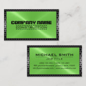 Metaalriekstaal rand 39 bus visitekaartje (Voorkant / Achterkant)