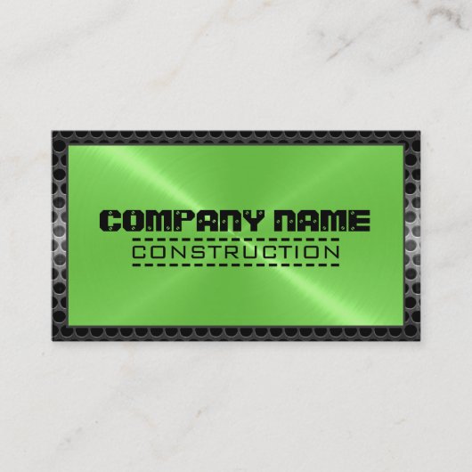 Metaalriekstaal rand 39 bus visitekaartje (Voorkant)