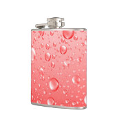 Metaalrode Abstracte Regenneerslag Heupfles (Links)