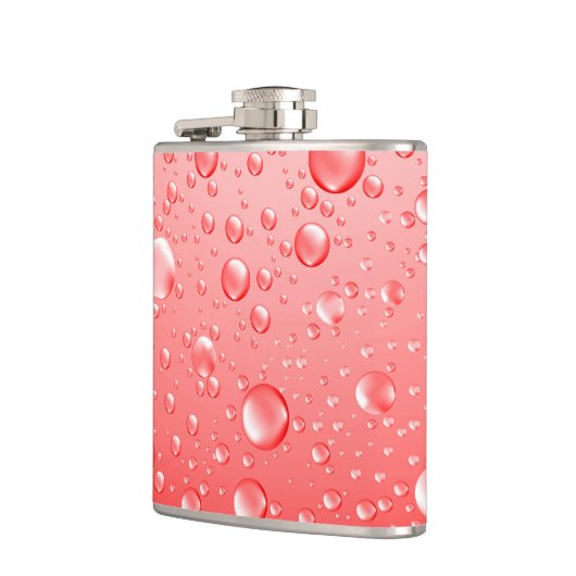 Metaalrode Abstracte Regenneerslag Heupfles (Links)