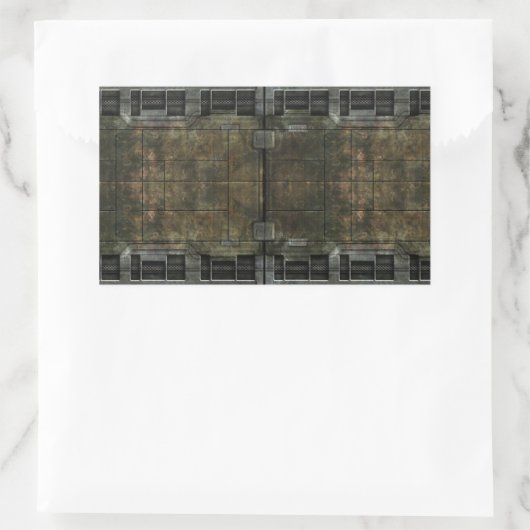 Metaalroest Rechthoekige Sticker (Tas)