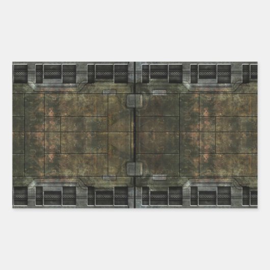 Metaalroest Rechthoekige Sticker (Voorkant)