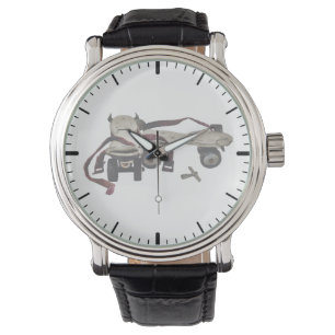 Metaalrol Schaatsen met sleutel Horloge