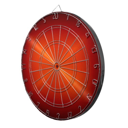 Metaalrood roestvrij staal metalen blik dartbord (Voorkant Rechts)