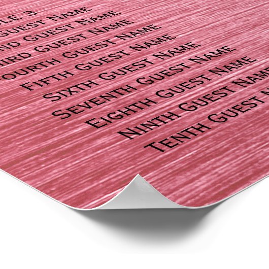 Metaalroze en witte rozenrooster poster (Hoek)