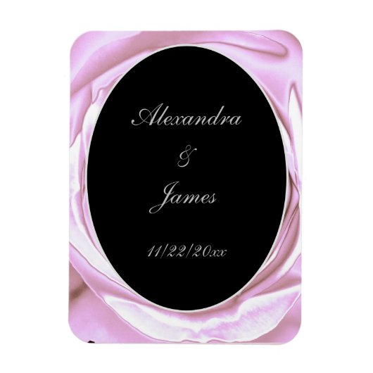 Metaalroze flexibele fotomagneet magneet (Verticaal)