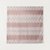 Metaalroze goud, witkanten textuur. wandkleed (Voorkant (horizontaal))