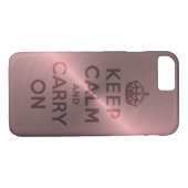 Metaalroze kalk houden en doorgaan Case-Mate iPhone case (Achterkant (Horizontaal))