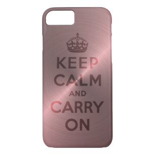 Metaalroze kalk houden en doorgaan Case-Mate iPhone case